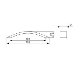 madlo Gloria XH19, bílá matná