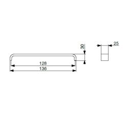 madlo Nela XH47, imitace nerez