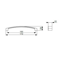 madlo Luca RX XH32, patinovaný bronz