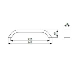 madlo Scala RX XH22, matná hnědá