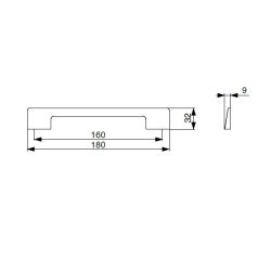 madlo Romina RX XH30, imitace nerez