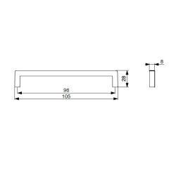 madlo Alice XH11, černá matná