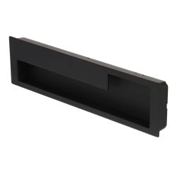 zápustná úchytka Elema XZ09, levá, černá matná