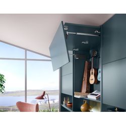 Výklopný mechanismus BLUM Aventos HF TOP, tmavě šedé krytky