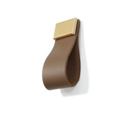 kožený knopek Adelia SM8348, hnědá kůže I LE7 L7