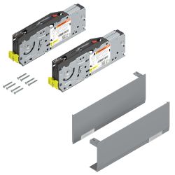 Výklopný mechanismus BLUM Aventos HF TOP, světle šedé krytky