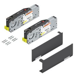 Výklopný mechanismus BLUM Aventos HF TOP, tmavě šedé krytky