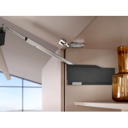 Výklopný mechanismus BLUM Aventos HF TOP, tmavě šedé krytky