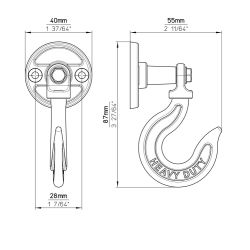 věšák Kolie 2614, staročerná ZN78