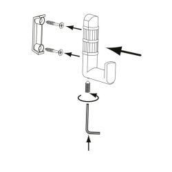věšák Cegio 2628, mosaz ručně broušená ZN79