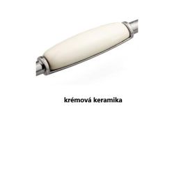 porcelánová úchytka Garden, starostříbro/ zlatý motiv