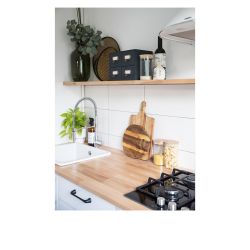 Nábytková úchytka rám pro popisy Piu, staromosaz