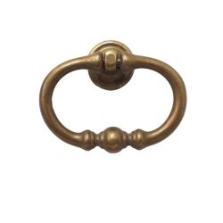 mosazná úchytka klepadlo Ostuni, mosaz antik