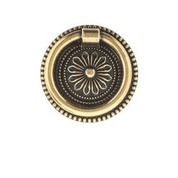úchytka klepadlo Perseo, průměr 50 mm, starozlatá