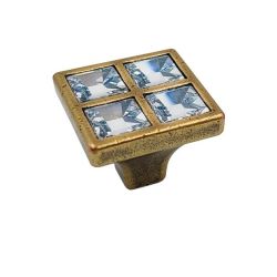 knopek Swarovski Elite L, starozlatá