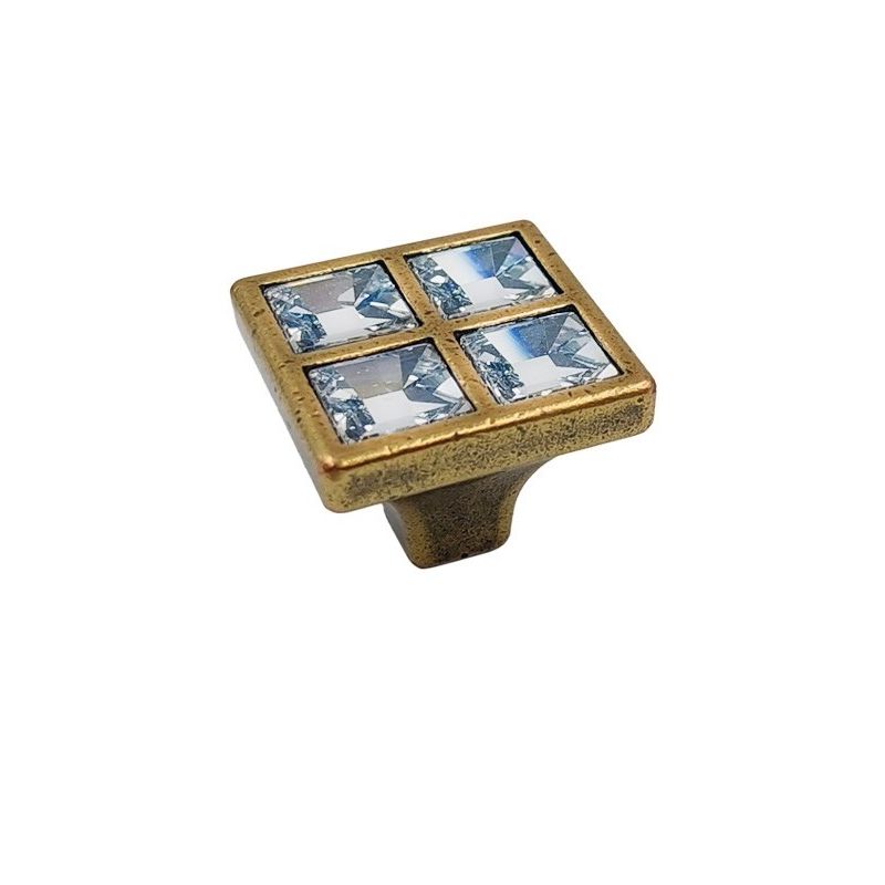 knopek Swarovski Elite L, starozlatá