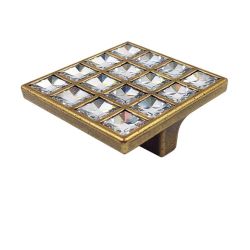 knopek Swarovski Elite XL, starozlatá