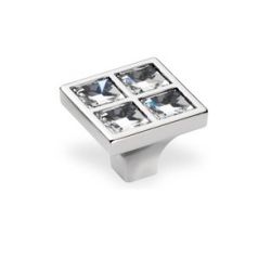 knopek Swarovski Elite L, lesklý nikl