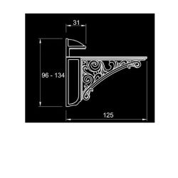 Policová podpěra Barocco, starocin