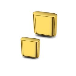 knopek Fave S, zlatá lesklá