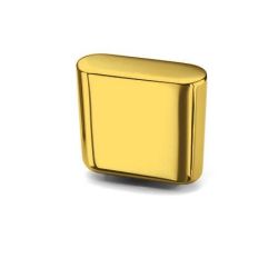 knopek Fave M, zlatá lesklá