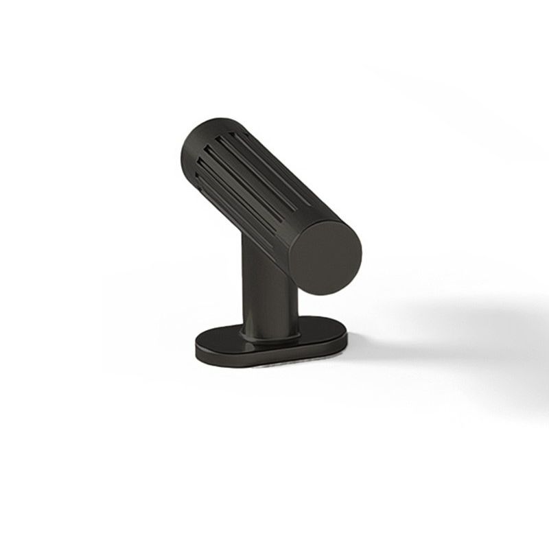 knopek Fluted, černá matná