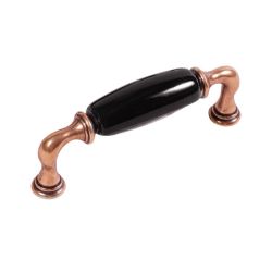 keramická úchytka Decora, měď antik