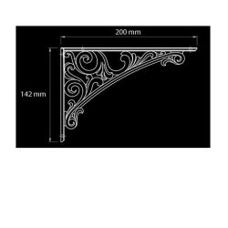 Policová podpěra Barocco, antické železo