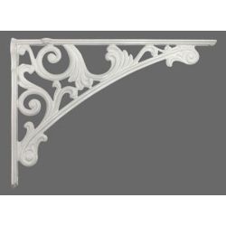 Policová podpěra Barocco, bílá