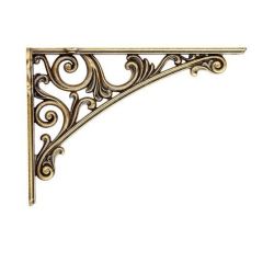 Policová podpěra Barocco, starozlatá