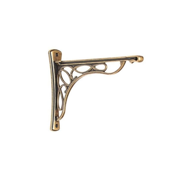 Policová podpěra Liberty, mosaz antik