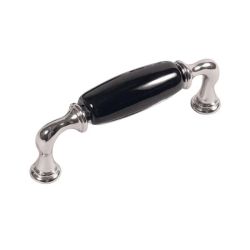 keramická úchytka Decora, lesklý nikl