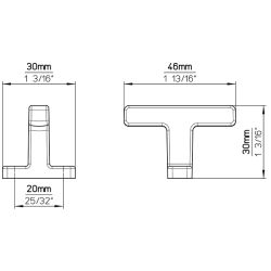 knopek Shirama 2641, staročerná ZN78