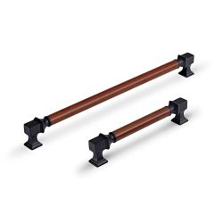 madlo Fagis, tmavé dřevo/černá matná