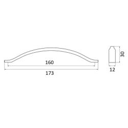 madlo Ricci 2340, ušlechtilá ocel matná ZN27