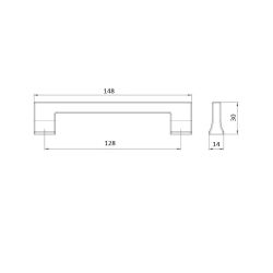 madlo Miranda 2526, černá matná PB12