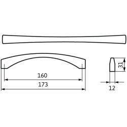 madlo Miki 2198, antik ocel efekt ZN63