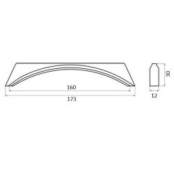 madlo Guccio 2341, lesklý chrom ZN1