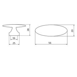 knopka Constance 2441, lesklý antracit ZN16