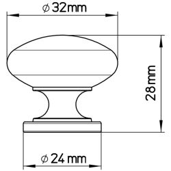 knopek Catherine 1533, starostříbrná ZN29