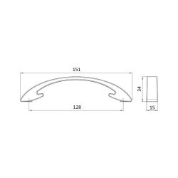 madlo Carrie 2502, mosaz ručně broušená ZN79