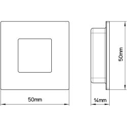 zápustná úchytka Emma S 2291, nerez N1