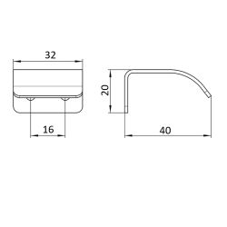 profilová úchytka Crawford 2372, nerez N1