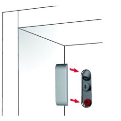 Obdélniková krytka pro kování Libra H1, H2