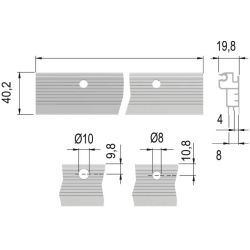 Hliníkový profil 2 m, Libra H7