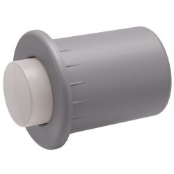 Tlumič dvířek Flex, šedý plast + transparentní