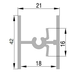Delíci profil INOVA, 2 m