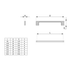 madlo Evry, lesklý chrom