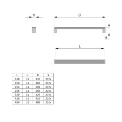 madlo Progress, broušený nikl