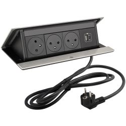 Legrand Pop-up, 3x230V+2xUSB